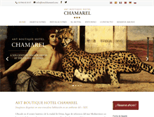 Tablet Screenshot of hotelchamarel.com